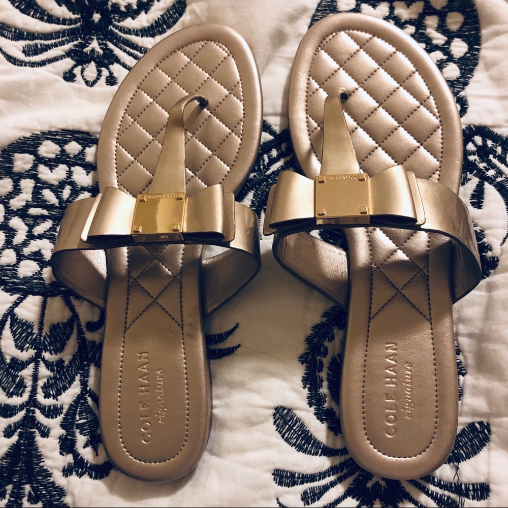 Cole Haan Bow Sandals Size 6.5, like NEW